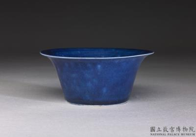 图片[2]-Flared teacup with cobalt blue glaze, Ming dynasty, Jiajing reign (1522-1566)-China Archive